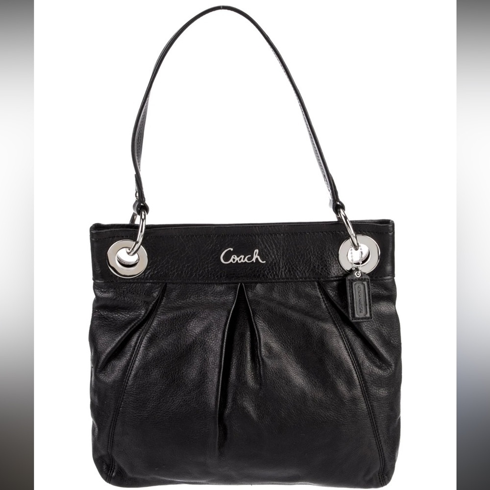 Coach Black Ashley Hippie Shoulder Bag with Crossbody Strap